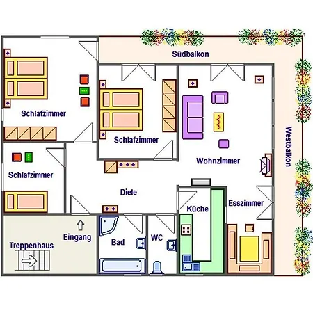 With 3 Bedrooms Holiday home *